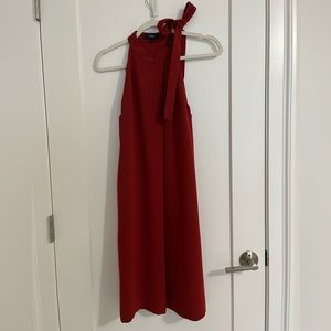 Theory Halter Neck Red Dress